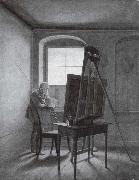 Georg Friedrich Kersting Caspar David Friedrich in Seinem Atelier oil painting reproduction